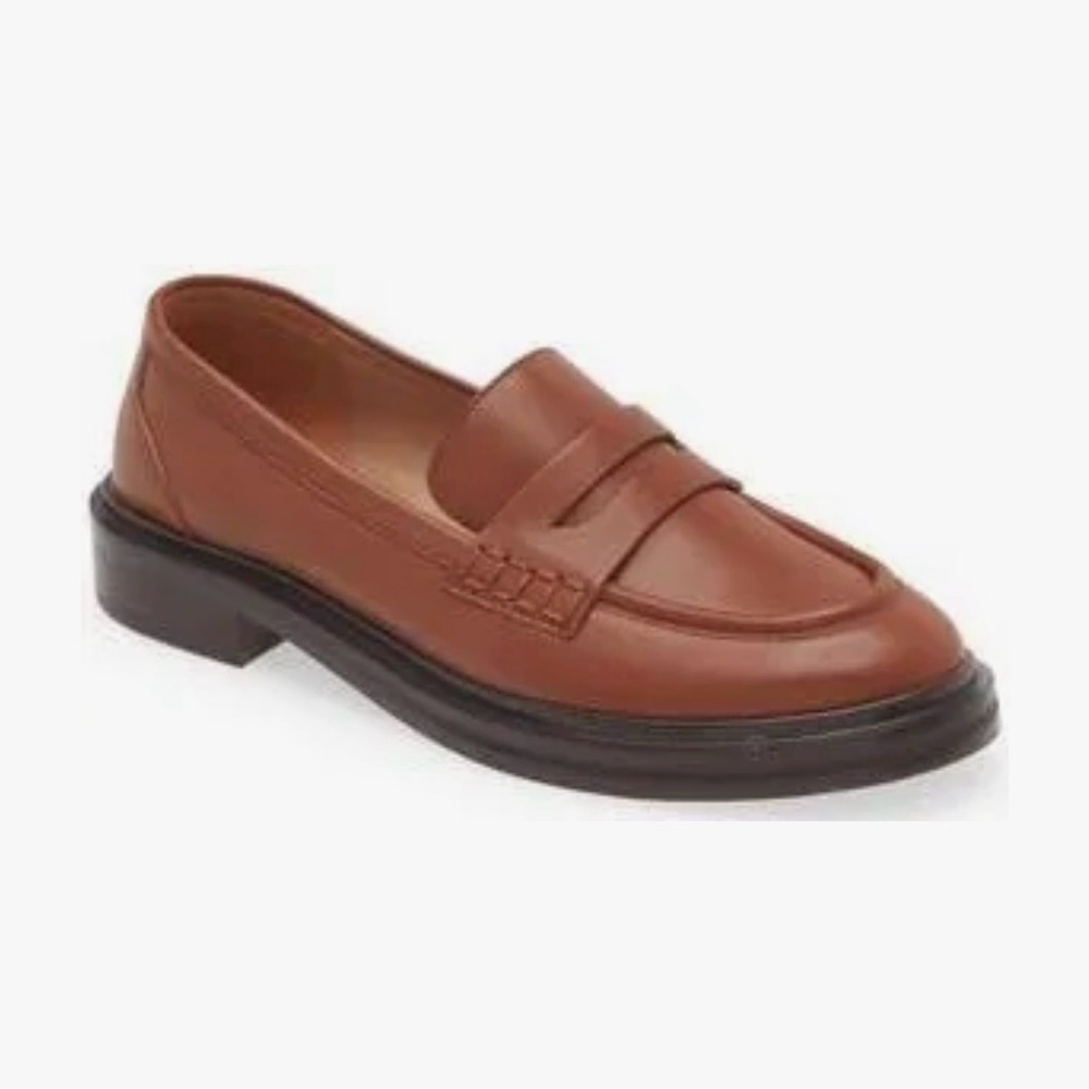 Madewell Tan Leather Loafers